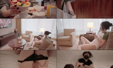 The latest hot Hong Kong red girl ▌HongKongDoll ▌New Year's work One day in the new season Rare sexy black silk cheongsam Young Bao sucking penis wild shot