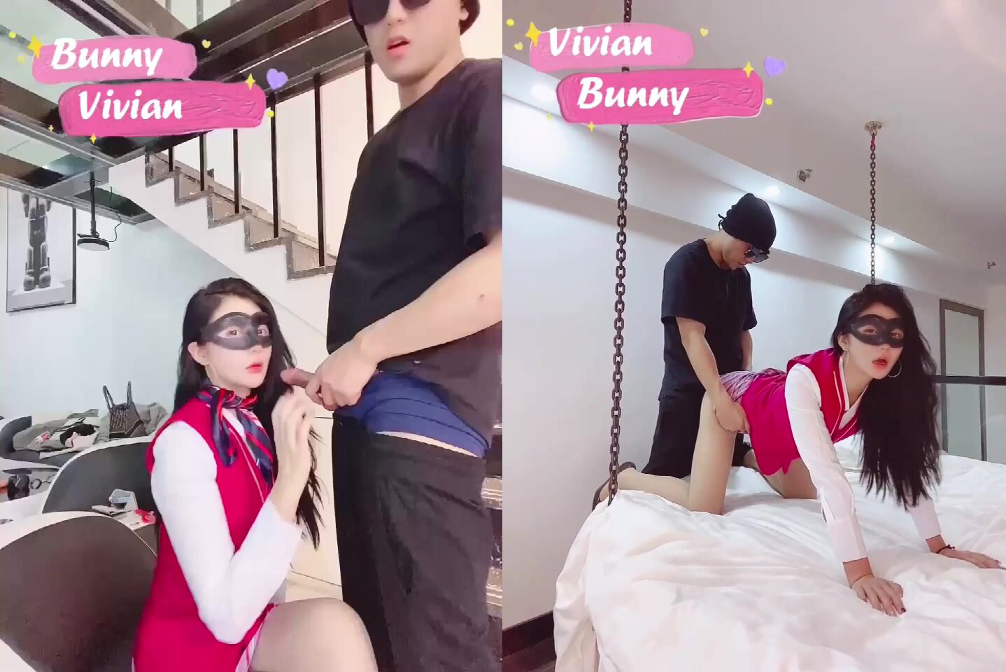 绝美高颜值逆天长腿女神『Vivian』南航空姐淫靡的私生活，抚媚身材制服简直比空姐还有气质，超美肉丝大长腿扶腰后入
