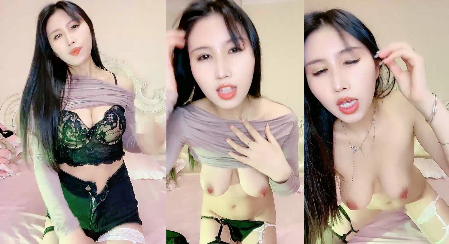 Sexy beauty slut! Suspender na itim at puting medyas! Nagkukuwento at niloko ng aking bayaw, nagsasalita ng marumi at nagfi-finger sa kanyang puke, nagfi-finger sa kanya mula sa ibaba pataas